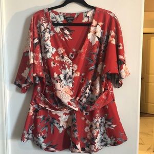 City Chic peplum top. Size 18